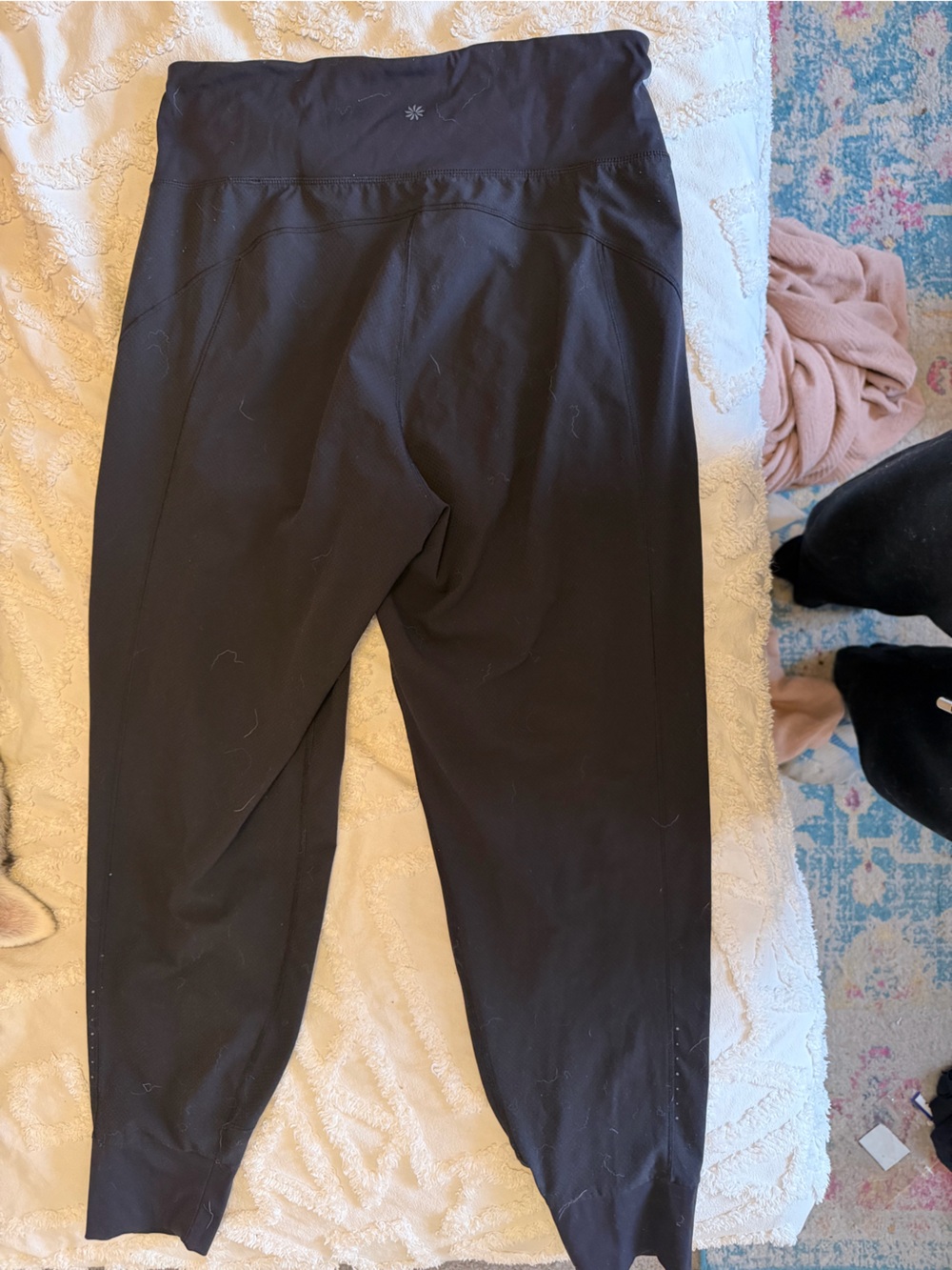 Athleta Black Cropped High-Rise Active Leggings